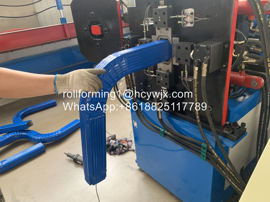 76.2x101.6mm Rectangular Downspout Roll Forming Machine para el tubo de agua de lluvia